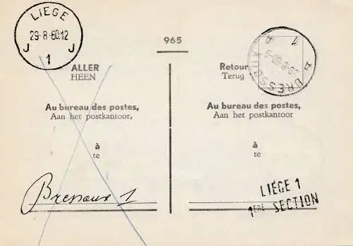 Belgien: 1960: Bressoux nach Liege