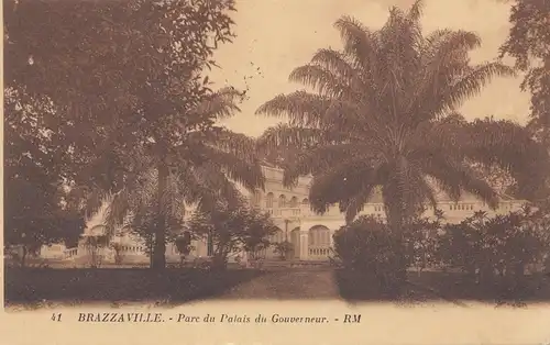 Belgisch-Kongo: 1926: Ansichtskarte Leopoldville/Brazzaville