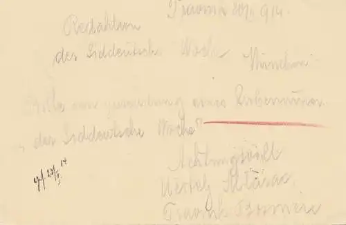 Bosnien: 1914: Travnik nach München