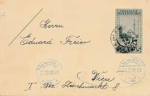 1906: KUK Post Bosnie à Vienne - entier