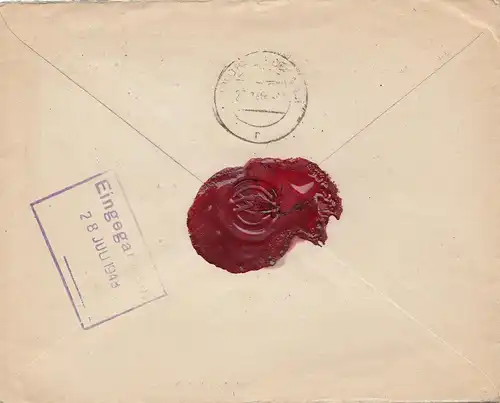 Bulgarien 1948: Brief von Sofia nach Dresden - Einschreiben