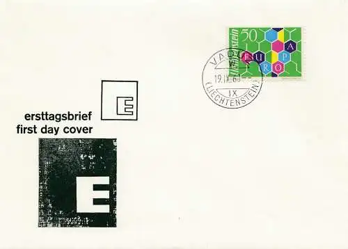 Liechtenstein: 1960 FDC Vaduz - Europe