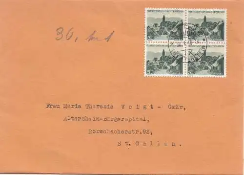 Liechtenstein: 1945: Vaduz nach St. Gallen