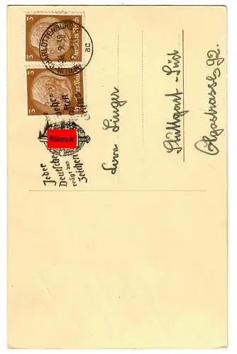 Carte postale Willi Birgel avec autographe, Ross Editeur 1938