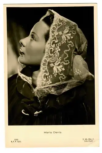 Postkarte Maria Denis, Firenze, ca. 1937/38
