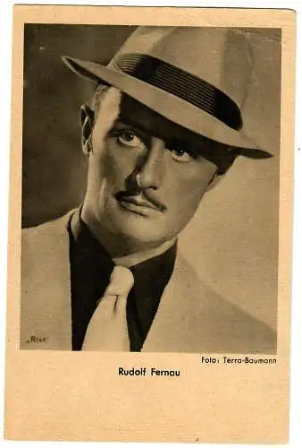 Postkarte Rudolf Fernau, Ross Verlag, ca. 1937/38