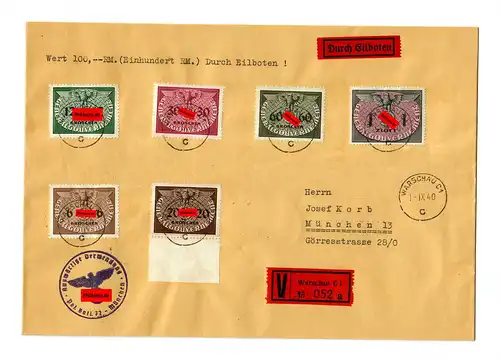 GG: service de la valeur-éolien Varsovie C1 à Munich, adapté au porto 2ème étage