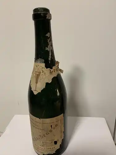 GG: Fruchtbrause; Alkoholfreies Erfrischungsgetränk Krakau, leere Flasche