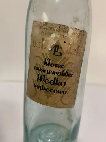 GG: Prämienmarke: Klarer ausgewählter Wodka; 0,25 Liter, GDM