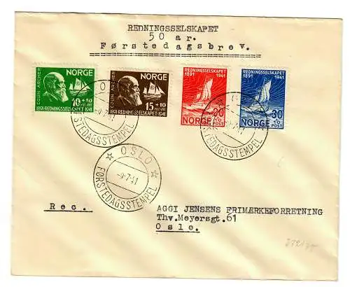 Brief Oslo FDC 1941