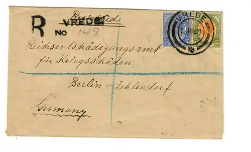 Inscrivez-vous Vrede après Berlin - Indemnisation pour dommages de guerre 1923
