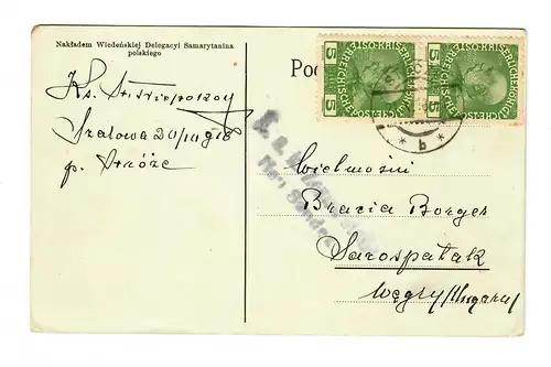 Carte postale Stroze, New Sandez vers Sarropatak, 1916