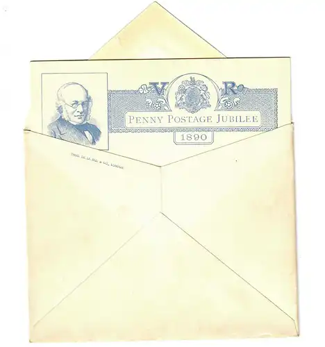 Enveloppe avec feuillet pour le Penny Poste Jubilee 1890