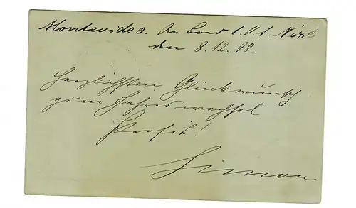 Entier 1898 après Cuxhaven