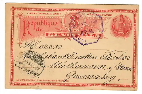 Affaire entière Guatemala 1898/99 vers Mühlhausen/El