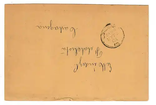 Ganzsache nach London 1901 über Französische Schiffspost