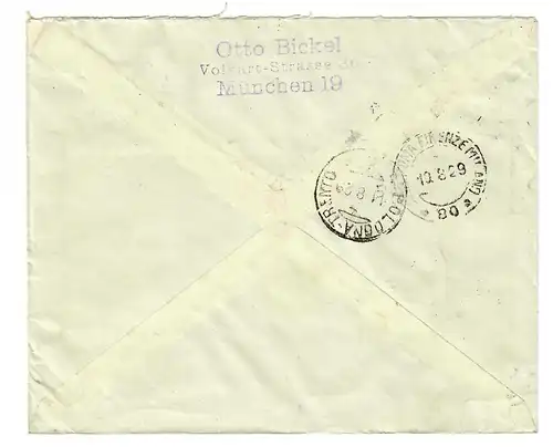 Poste Vaticane 1929 vers Leipzig. .