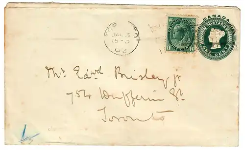 Lettre de Toronto 1902..