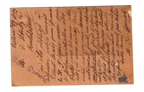 Entier complet 1893 vers Rudolstadt