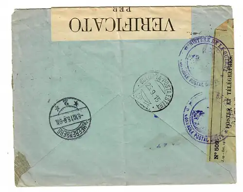 Inscrivez-vous à Como/Bologne pour Herrenberg, 2x censure 1915