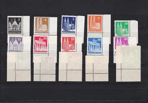 BiZone: MiNr. 73-97 II, **, postfrisch, Eckrand einheitlich !!!