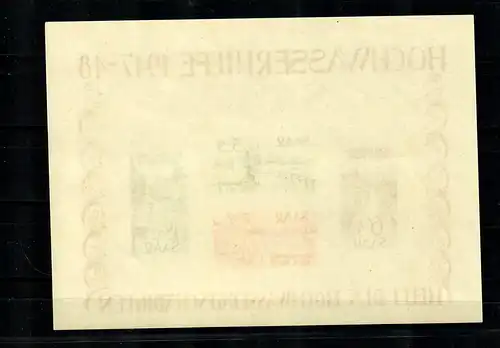 Sarre 1948: bloc 1-2 post-freear, **, preuve d'authenticité BPP Attest