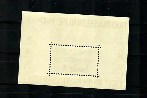 Sarre 1948: bloc 1-2 post-freear, **, preuve d'authenticité BPP Attest