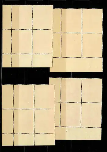 Min. 909-910, VE4, Quadruple, frais, **, les deux différentes inclinaisons