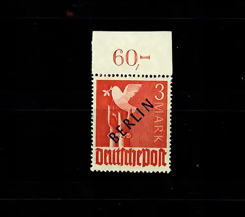 Berlin: Min° 19 P ndgz Oberrand, post-freich, **, testé
