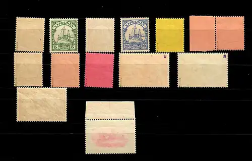 Carolines: Min. 7-19, frais, ** avec test photo BPP