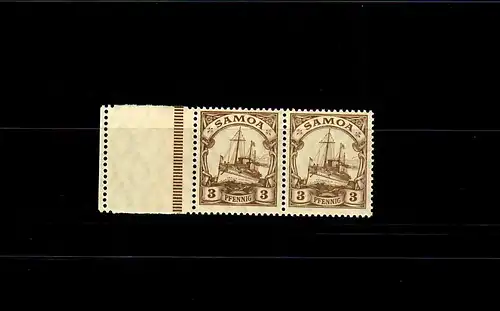 Samoa: Mi Nr. 20 LF, frais, **, couple horizontal