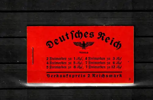 DR: MiNr. MH 36.2, Markenheftchen, postfrisch, **