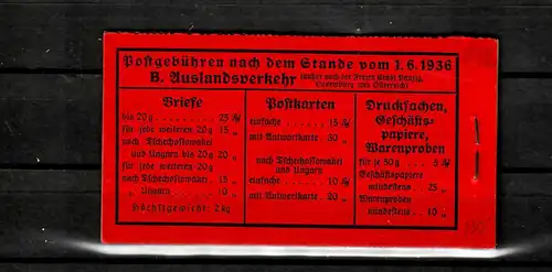DR: MiNr. MH 36.2, Markenheftchen, postfrisch, **