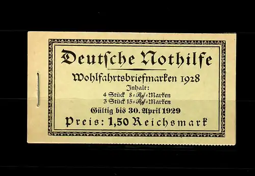 DR: MiNr. MH 27.3, Markenheftchen, postfrisch, **, Luxus