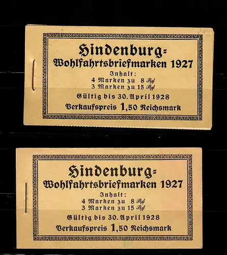 DR: MiNr. MH 24.2 A+B, Markenheftchen, postfrisch, **