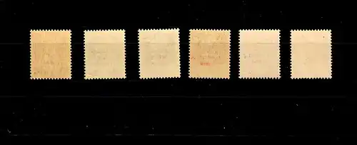 Kotor: MiNr. 1,2/3x 4-6, postfrisch, ** BPP Attest