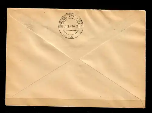 Straussberg: lettre recommandée pour Berlin, Min. 13 avec PF II