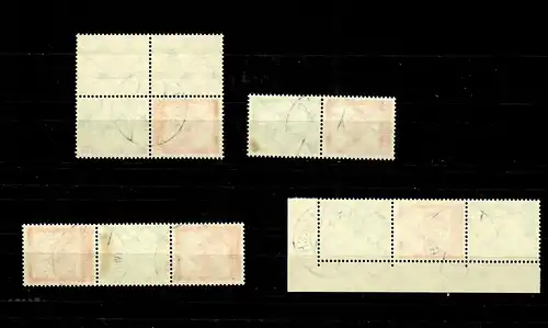 DR: Mi Nr. 587-591, cacheté, luxe