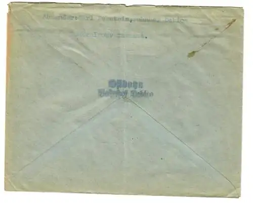 Tampon de la poste GG: Cracovie - Lemberg/Bahnhof, Debica vers Deisenhofen