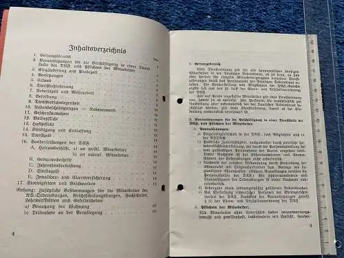 Broschüre: Die deutsche Arbeitsfront: Dienstordnung für Mitarbeiter 1939