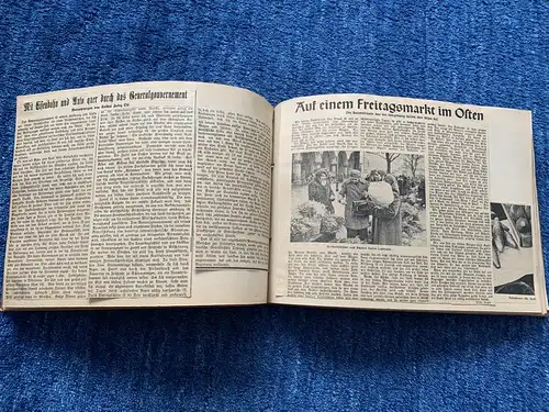 GG: Sammlung Zeitungsausschnitte von 1941-44 zu verschiedenen Themen, Querformat