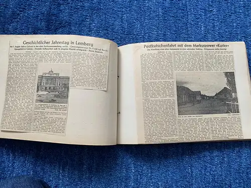 GG: Sammlung Zeitungsausschnitte von 1941-44 zu verschiedenen Themen, Querformat