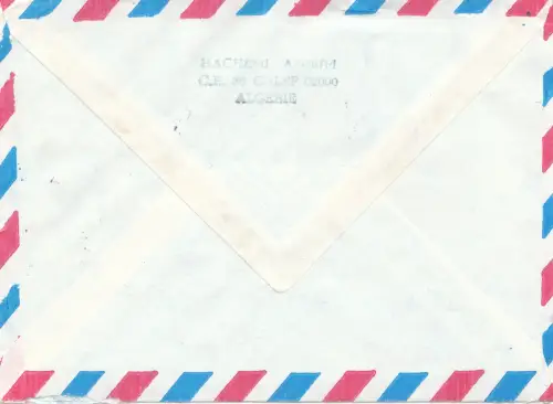 French colonies: Algérie 1983 par avion to BMW Munich