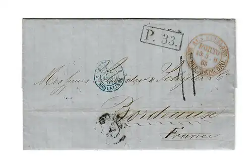 Rus: 1865: Saint-Pétersbourg à Bordeaux