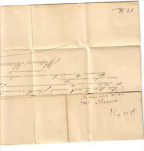 Rus: 1871: Brief nach Lyon