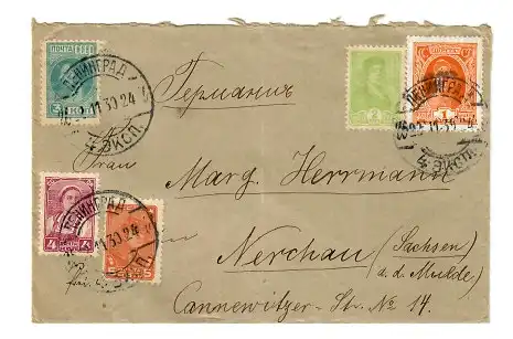 Rus: 1930: Lettre à Nerchau