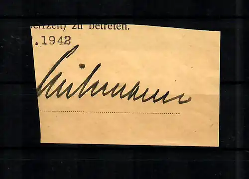 GG: taxe municipale marque Cracovie, d'occasion. 50 gr. dans la paire 1942 sur pièce d 'identité