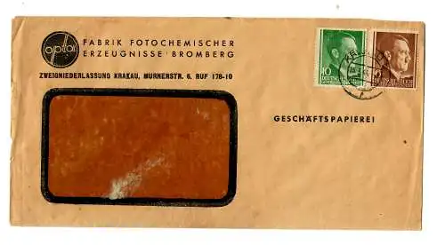 GG 7x différentes lettres de fenêtre, généralement avec une francature pour des lettres d'affaires -16Gr.