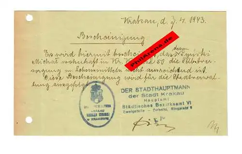 GG: Bescheinigung: Lebensmittelzusatzkarte, nicht ausreichend Lebensmittel