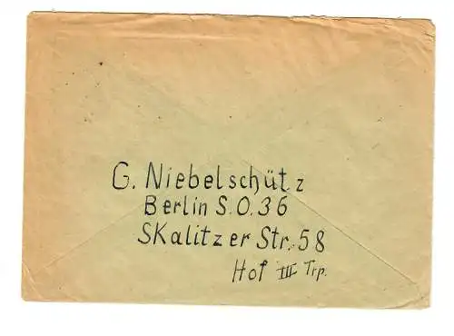 Brief aus Berlin nach USA - NY - mit Censur: Care Commision 1947